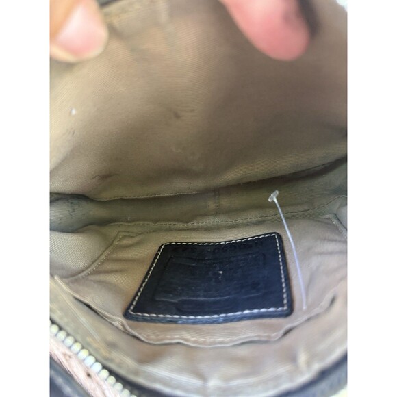 Coach Hamptons Leather Buckle Shoulder Hobo Bag “Barbie Bag” 7542 RARE Black - Picture 5 of 7